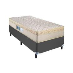 Imagem de Cama Box Arezzo Solteiro Molas Ensacadas Cinza - Portobel