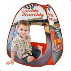 Imagem de Barraca Tenda Infantil Toca Carro Corrida Dobrável Grande - Dm Toys