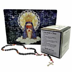 Imagem de Quebra-Cabeça Infantil Nossa Senhora De 60 Peças Com Terço