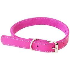 Imagem de Coleira Para Cachorro Em Couro Ajustável Reforçada Cães Pet - N 8 - Cr