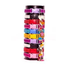 Imagem de Coleiras Nylon Glitter Display Com 10 Coleiras Tamanho Único - Nica Pe