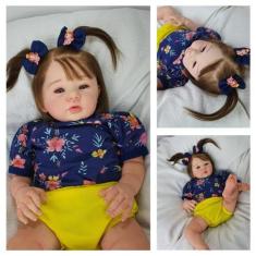Imagem de Bebê Reborn Menina Princesa Siliconada - Enxoval Completo - Mundo Azul