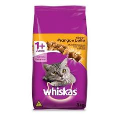 Imagem de Ração Whiskas Frango E Leite Para Gatos Adultos