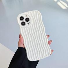 Imagem de Capa macia de silicone de onda encaracolada de luxo para iPhone 14 Pro Max 11 12 i Phone 13 Promax 7 8 Plus X XR XS SE 2020 Capa de TPU, branca, para iphone xr