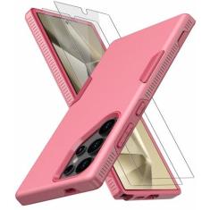 Imagem de Diverbox Capa para Galaxy S24 Ultra [à prova de choque] [à prova de queda] pacote com 2 [protetor de tela de vidro temperado], capa de proteção resistente para celular para Samsung Galaxy S24 Ultra