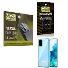 Imagem de Kit Película De Câmera E Tela Samsung S20 E Capa Anti Shock