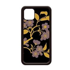 Imagem de Capa de pintura de cultura japonesa flor preta para iPhone 12 Pro Max para Apple Mini Mobile Case Shell