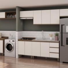 Imagem de Cozinha Completa Com Armário Para Área De Serviço/Lavanderia Integrada