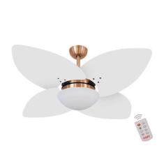 Imagem de Ventilador de Teto Kovalski Cobre 4 Pás Branco 127V com Controle - Mai