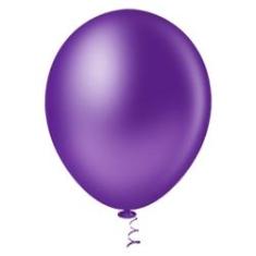 Imagem de Bexiga Redonda 9" Violeta Pic Pic 50 Unidades