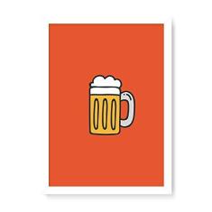 Imagem de Arte Maníacos Quadro Decorativo Bebida Chopp - 23x16,25cm (Moldura em laca )