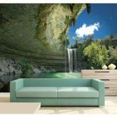 Imagem de Papel de Parede - Painel Adesivo Cachoeira 3D 1M² na 053