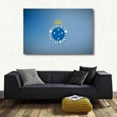 Imagem de Quadro Decorativo Cruzeiro Futebol Com Tela Em Tecido