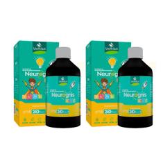Imagem de Kit C2 Suplemento Líquido Neurognis Kids 240ml  Biofhitus