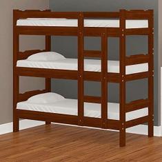 Imagem de Treliche Solteiro Madeira Maciça Castanho Esmeralda Nemargi