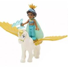 Imagem de Boneco Blocos De Montar Jasmine Cavalo Alado - Mega Block Toys