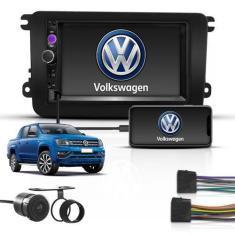 Imagem de Kit Central Multimidia 2 Din Mp5 Bt Espelha Volks Amarok G7 - First Op
