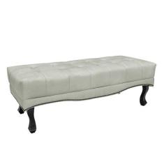 Imagem de Recamier Decorativo 140cm Loewe Veludo Pés De Madeira Prata G63 - Gran
