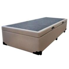 Imagem de Cama Box Baú Solteirao King Sintético Bege Com 203X96x44cm - Imperium