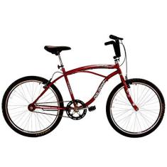 Imagem de Bicicleta Aro 26 Masculina Beach Sem Marcha Vermelha