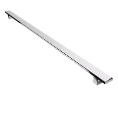 Imagem de Puxador Inox Para Porta De Madeira Vidro Um Lado Só 40cm