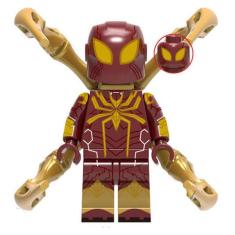 Imagem de Boneco Blocos De Montar Homem Aranha Armadura Homem Ferro