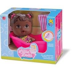 Imagem de Boneca Little Dolls Negra Banheirinha Divertoys