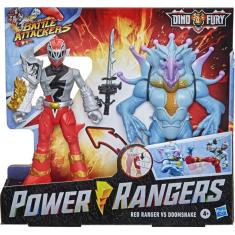 Imagem de Boneco Power Ragers Dino Fury Red Ranger E Doomsnake Hasbro