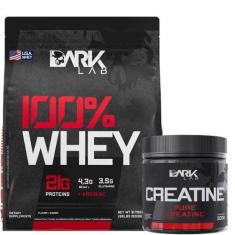 Imagem de Kit 100% Whey Protein 900G + Creatina Pura 300G Dark Lab