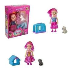 Imagem de Boneca E Cachorrinho Ou Gatinho Litle Collection My Pet - Art Brink