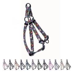 Imagem de Peitoral fofo para cães XS pequenos, médios e grandes, estampa bonita sem puxão, frente única para animais de estimação ao ar livre, fácil caminhada ajustável para cachorrinho médio raça grande Husky