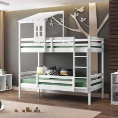 Imagem de Beliche Com Telhado Ii Casinha Teen Play Casatema Branco