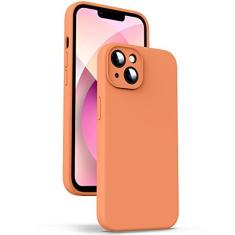 Imagem de Supdeal Capa de silicone líquido para iPhone 13, [design de borda plana] [proteção da câmera] [antiimpressões digitais] 4 camadas de proteção à prova de arranhões, capa de telefone de microfibra