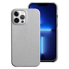Imagem de Capa de telefone de couro genuíno para iphone 14 13 Pro Max 12 13 mini 12 pro max 11 XR XS MAX 8 plus Capa traseira luxuosa, cinza, para iPhone XR