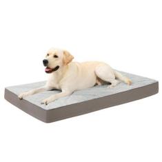 Imagem de Cama ortopédica para cães KSIIA Waterproof 41x27 polegadas cinza para 