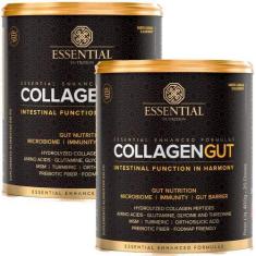 Imagem de Collagen Gut - (Kit 2x 400g cada) - Laranja e Blueberry - Essential Nu