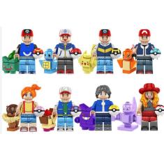 Imagem de Boneco Blocos De Montar Kit Pikachu