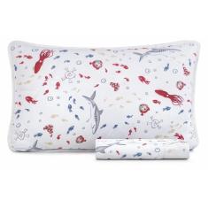 Imagem de Jogo Cama Solteiro Mundo Kids 2 Pçs Malha Nautico Altenburg