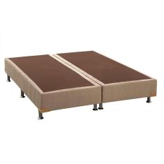 Imagem de Cama Box Base Ortobom Universal Nobuck Bege King 186x198