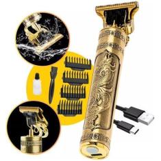 Imagem de Máquina De Cortar Cabelo Faz Barba Acabamento Dragão Bivolt - Ofertas 