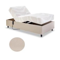 Imagem de Cama Solteiro Centauro Corano Bufalo Areia 97X205x64 Sem Fio - Pilati
