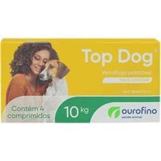 Imagem de Vermifugo Ourofino Top Dog para Cães de até 10 Kg - 4 Comprimidos