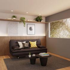 Imagem de Sofá-Cama 3 Lugares Casal Prestigio Suede Café