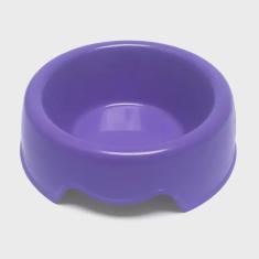 Imagem de Comedouro de Plástico para Cães São Benedito Pet Lilás - Tamanho 1