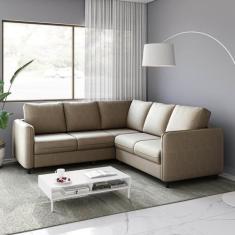 Imagem de Sofá De Canto Orquídea 5 Lugares Em Veludo Cabecasa Madeiramadeira