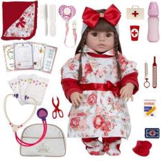 Imagem de Boneca Reborn Toda De Silicone Pode Banho Envio Imediato - Cegonha Reb