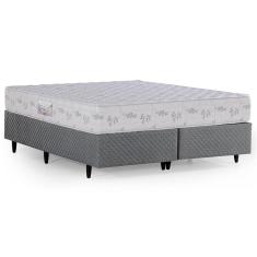 Imagem de Cama Box Herval Queen Cannes, 64x158x198 cm, Bordado, Espuma D33