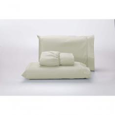 Imagem de Jogo Lençol 400 Fios Ponto Palito Cama Queen 3pçs Poliéster - Palha