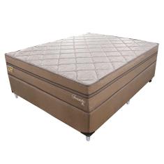 Imagem de Cama Box Com Colchão Casal Toronto Mola Ensacada (70X138x188) Dourado E Bege