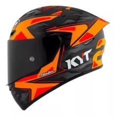 Imagem de Capacete kyt tt-course antonelli 2022 replica brilhante, LARANJA BRILH